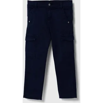 Chlapecké kalhoty Dětské kalhoty Guess tmavomodrá barva, hladké L4GB10.WG3MA.PPYH 59X, vel. 166-175