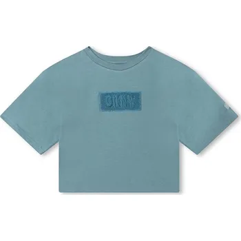 Dětská móda Dětské tričko Dkny zelená barva, s aplikací D35T02.114.150 67X, vel. 126