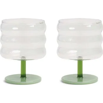 Sklenice Sada sklenic na víno &k amsterdam Mingle Green 2-pack 354.01 vícebarevná MLC