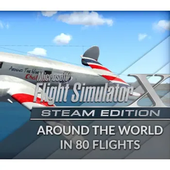 Počítačová hra Microsoft Flight Simulator X: Steam Edition - Around The World In 80 Flights Add-On DLC