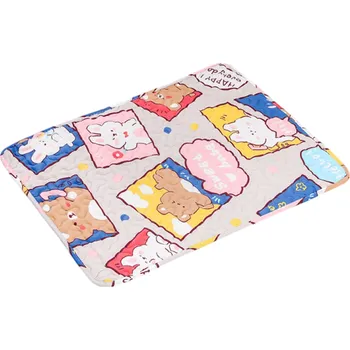 Pelíšek pro psa Opakovaně použitelná psí inkontinenční podložka 50 x 40 cm Savá pratelná podložka s kreslenými zvířátky a protiskluzovou spodní vrstvou