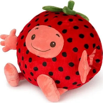 Dekorativní polštářek Cozy Noxxiez HW750 Jahoda - hřejivý plyšový polštář 3 v 1