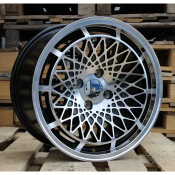 Alu kolo Alu kola Racing Line LU519, 15x8 4x100 ET25, černá + leštění