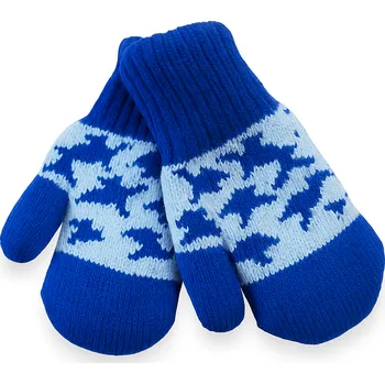 Rukavice xcena Zimní palčáky vlněné modré