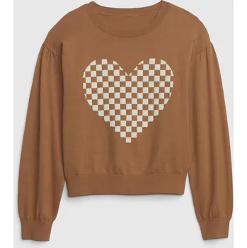 Dívčí svetr GAP Dívčí Dětský svetr srdce 475798-02 Velikost: XS Tričko zdarma při nákupu nad 3000,-!