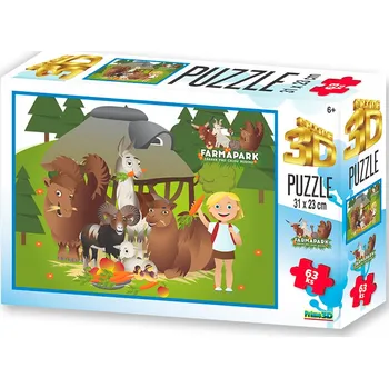 PRIME 3D PUZZLE - FARMAPARK MRKEV 63 dílků