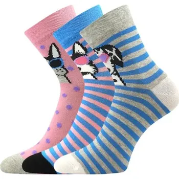 Dívčí oblečení 3PACK dívčí ponožky Boma - Ley, mix A Barva: Mix barev, Velikost: 25-29