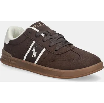 Pánské tenisky Dětské tenisky Polo Ralph Lauren HERITAGE COURT III T-TOE hnědá barva, RL03353201 88X, EUR 36
