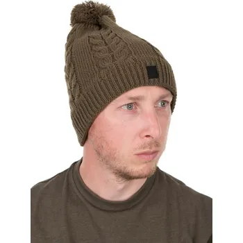 Čepice Čepice Fox Khaki Knitted Bobble
