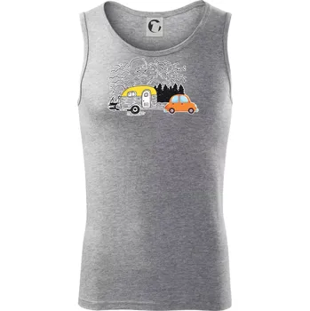 S obytňákem v lese - Tílko pánské Core - L ( Tmavě šedý melír )