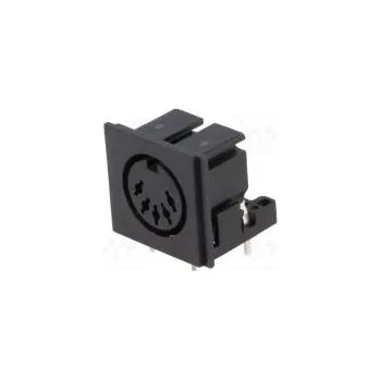 Elektrická zásuvka Zásuvka DIN zásuvka PIN 5 Uspořádání výv 180° úhlové 90° THT