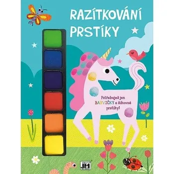 omalovánky Jednorožec - Razítkování prstíky
