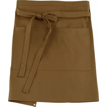 Kuchyňská zástěra CG Workwear Gastro zástěra Roma s kapsami odolná proti pomačkání 50 x 78 cm Barva: Béžová, Velikost: 50 x 78 cm CGW1262