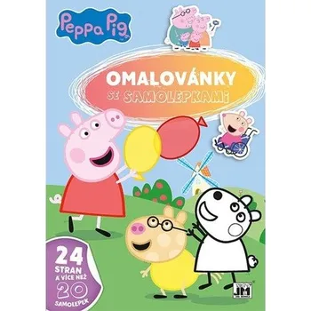 omalovánky Prasátko Peppa - Omalovánky A4 se samolepkami