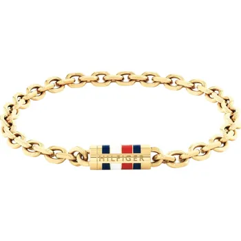Náramek Tommy Hilfiger Originální pozlacený náramek Bruce Chain 2790653 17,5 cm + 2 měsíce na vrácení zboží