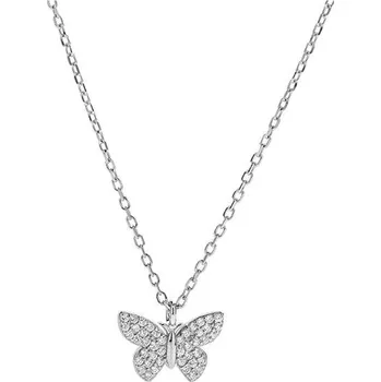 Náramek AGAIN Jewelry Stříbrný náhrdelník s motýlkem AJNA0005 (Ag925/1000, 2,72 g)
