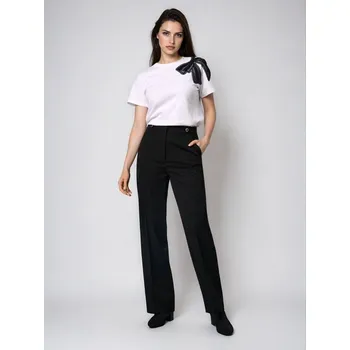 Dámské kalhoty Sinsay - Kalhoty palazzo - černá - 739FJ-99X - 739FJ-99X-XL