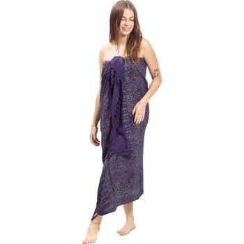 Šátek Sarong BALI BATIK fialový XV.