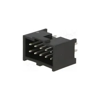 Elektronická součástka Socket rectangular male PIN 10 straight THT tinned 2.54mm