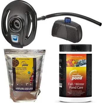 Technika k zahradnímu jezírku Oase Sada plovák, krmivo a přípravek podzim/zima - 50m3