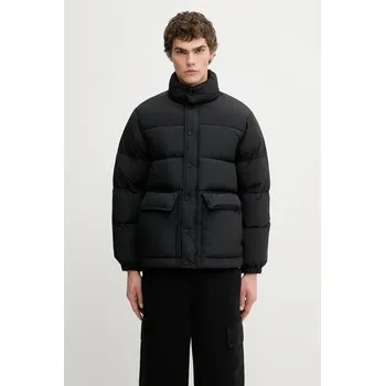 Péřová bunda Maison Kitsuné Quilted Puffer černá barva, zimní, oversize, PM02230WQ4070, M, 99X