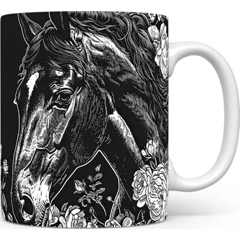 Hrnek s krásným vzorem koně