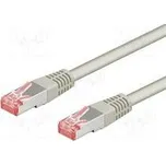 Patch cord S/FTP 6 lanko Cu LSZH šedá 20m 28AWG