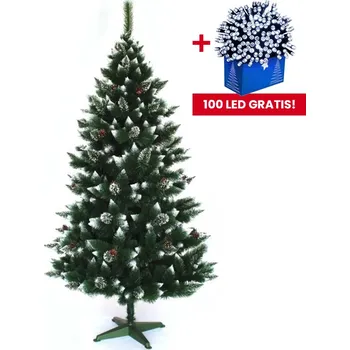 Vánoční stromek Vánoční stromek s imitací sněhu na větvičkách o výšce 220 cm