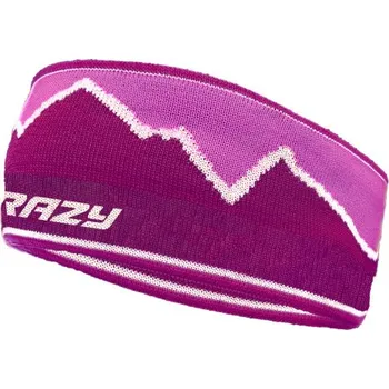 Zimní čelenka Čelenka Crazy SKYLINE - fialová/růžová