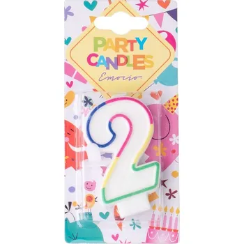 Dortová svíčka Emocio Dortová svíčka s číslem 2