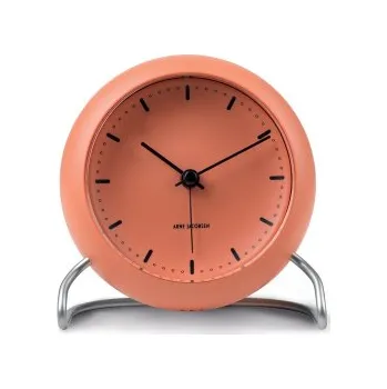 Hodiny Stolní hodiny s budíkem City Hall Orange 11 cm