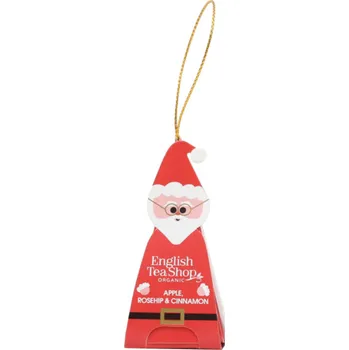 Čaj English Tea Shop Vánoční figurka Santa Klaus, 1 pyramidka