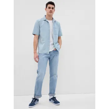 Pánská noční košile GAP Pánská Chambray košile s krátkým rukávem 571919-00 Velikost: M Tričko zdarma při nákupu nad 3000,-!