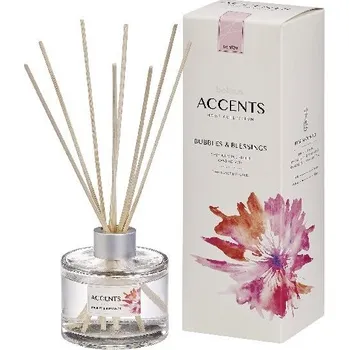 Aroma difuzér Bolsius ACCENTS Diffuser Bubbles & Blessings 100ml vonná stébla