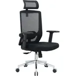 Kancelářská ergonomická židle Neoseat BRENDA — černá, nosnost 150 kg