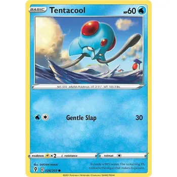 Karetní hra Tentacool 026/203 - Evolving Skies Typ karty: Reverse Holo
