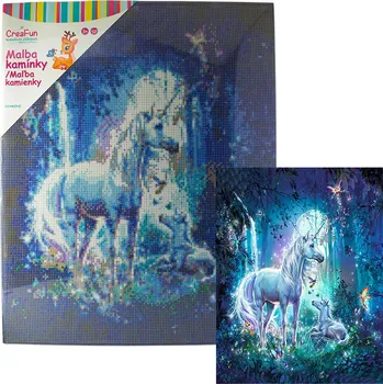 Diamantové malování Diamantové malování - Pegas a mládě 40 x 50 cm