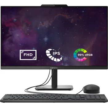 Stolní počítač Lenovo V/V100/23,8"/FHD/N100/16GB/512GB SSD/UHD/W11P/Black/3R