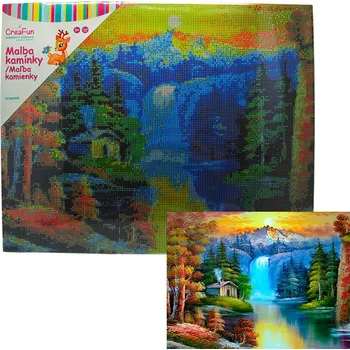 Diamantové malování Diamantové malování - Vodopád 40 x 50 cm