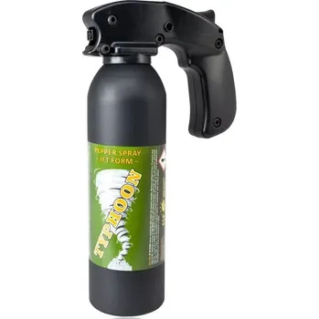 Sebeobrana Velkokapacitní Typhoon MEGA pepřový sprej 400ml (Profesionální, vysoce účinný proudový pepřový sprej o objemu 400 ml s dostřikem až 5-6 m)