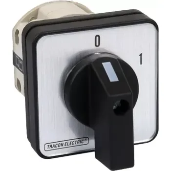 vypínač Vačkový vypínač, ON-OFF Tracon TK-326/4 400V, 50Hz, 32A, 4P, 11kW, 64×64mm, 60° (Tracon TK-326/4)