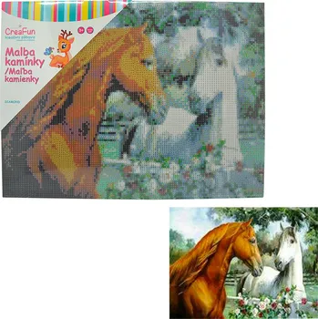 Diamantové malování Diamantové malování - Koně 30 x 40 cm