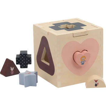 Dřevěná hračka lupilu® Dřevěná železnice / Ponk na zatloukání / Zásuvná hračka (zásuvná hračka)