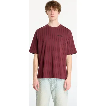 Pánské tričko Tričko New Era Pinstripe Os Tee UNISEX Frosted Burgundy L