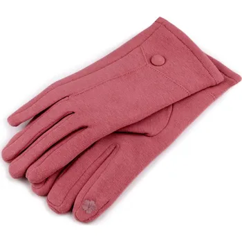 Rukavice Dámské rukavice přechodní, dotykové - (vel. 8) růžová střední