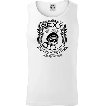 Nesnáším být sexy - policista - Tílko pánské Core - S ( Bílá )