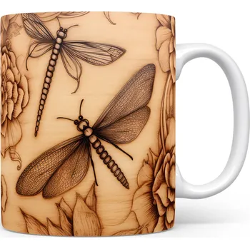 Hrnek s motivem vážek – originálním motivem