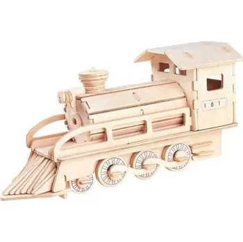 3D puzzle Woodcraft Dřevěné 3D puzzle Lokomotiva