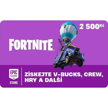 Sběratelská karetní hra Dárková karta Fortnite 2500Kč