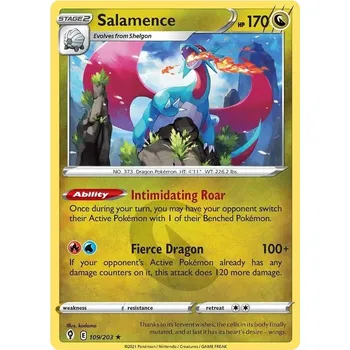 Sběratelská karetní hra Salamence 109/203 - Evolving Skies Typ karty: Holo